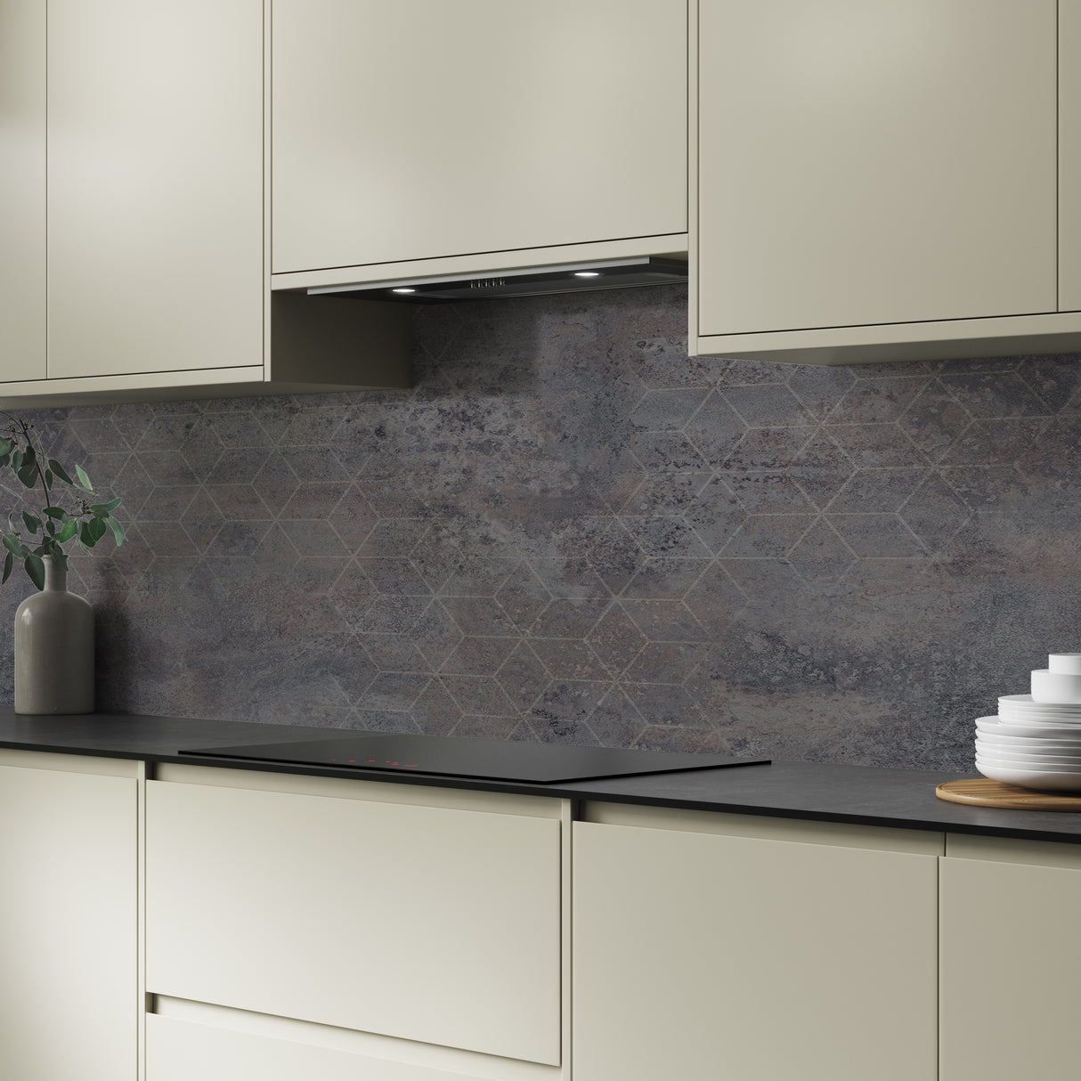 Bushboard Alloy Urban Steel Aluminium Feature Kitchen Splashback