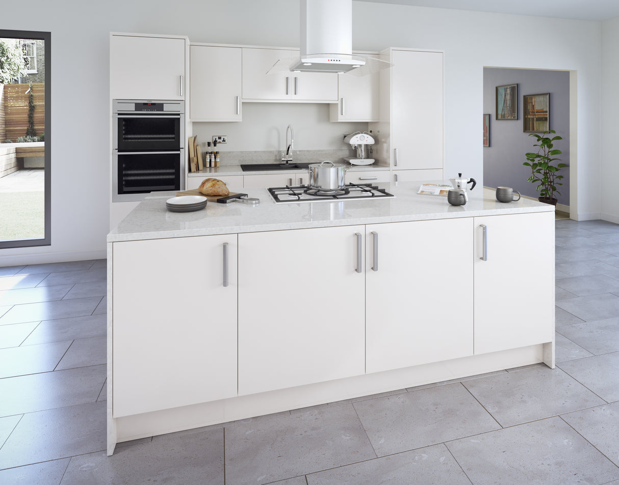 Vogue Slab Alabaster Gloss- Replacement Kitchen Door/Drawer Front (283mm High)