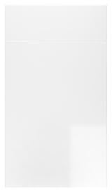 Vogue Slab White Gloss- Replacement Kitchen Door/Drawer Front (355mm High)