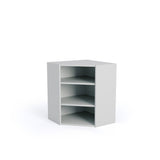 600mmx600mm Flat Pack Diagonal Kitchen Corner Wall Cabinet Light Grey
