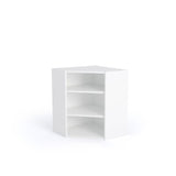 600mmx600mm Flat Pack Diagonal Kitchen Corner Extra Tall (900mm High) Wall Cabinet White