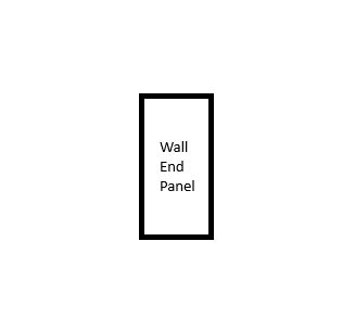 Stone Grey Ash Wall End Panel (780mmx 355mm)