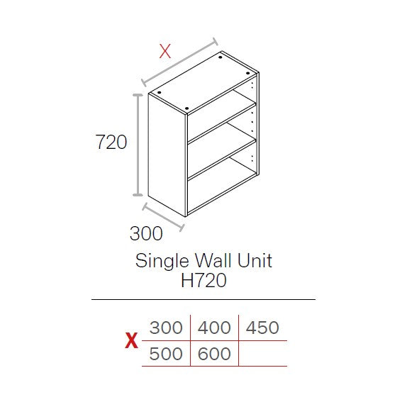 Buckingham Graphite Ash Shaker 400mm Wall Unit Complete (720mm High)