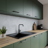 Wilsonart Alloy Marble Arc Grey Aluminium Feature Kitchen Splashback
