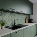 Wilsonart Alloy Moss Tessera Aluminium Feature Kitchen Splashback