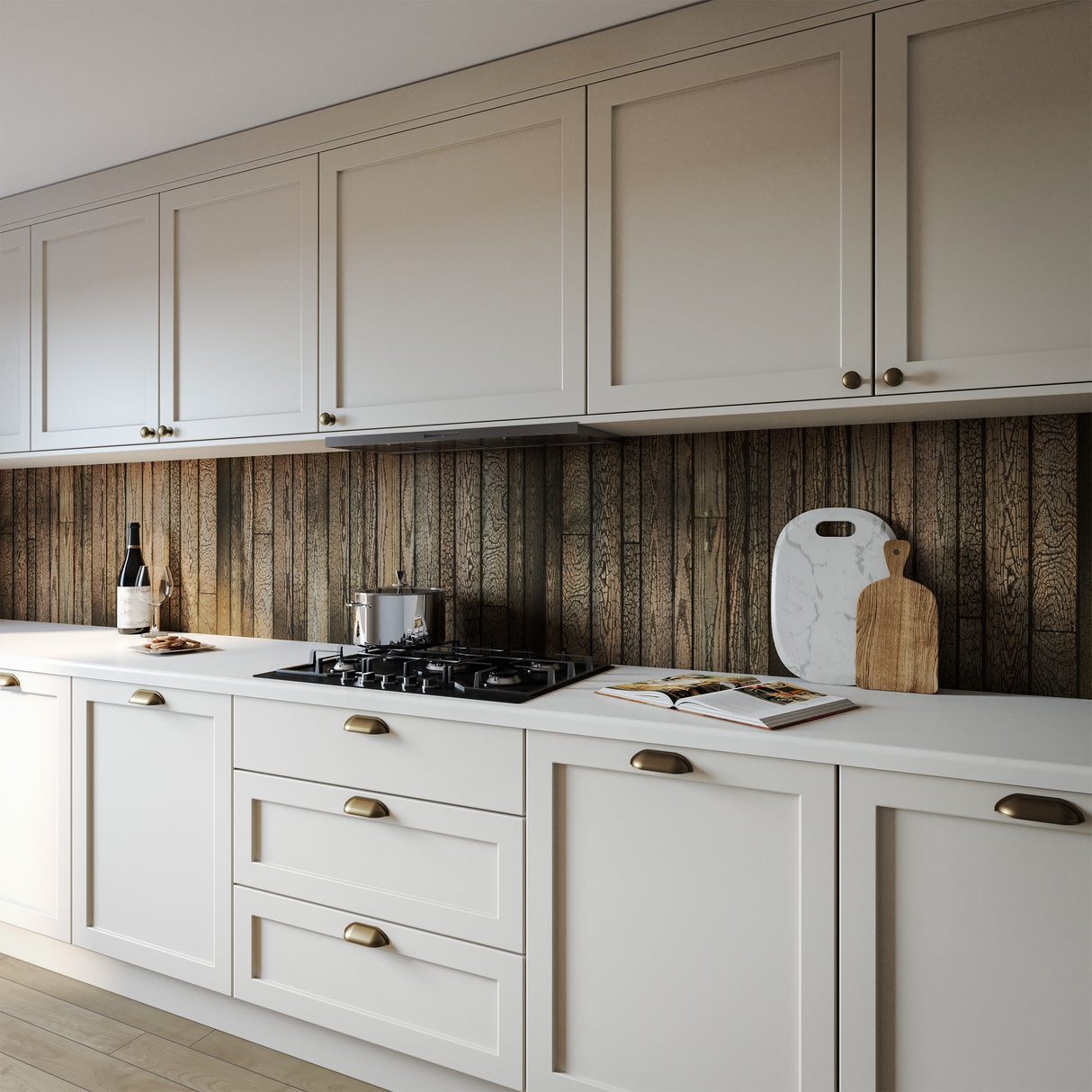 Wilsonart Alloy Rustic Ember Aluminium Feature Kitchen Splashback