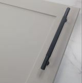 Ellis Knurled T-Bar Kitchen/Bedroom Door Handle Matt Black