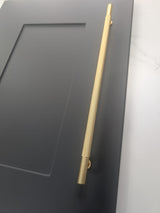 Ellis Knurled T-Bar Kitchen/Bedroom Door Handle Satin Brass