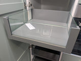DTC Pre-Assembled Soft-Close Kitchen Drawer Box  High Inner Drawer System With Glass Sides, To Suit 400mm Wide Cabinet, 168mm High, 450mm Full Extension Dark Grey