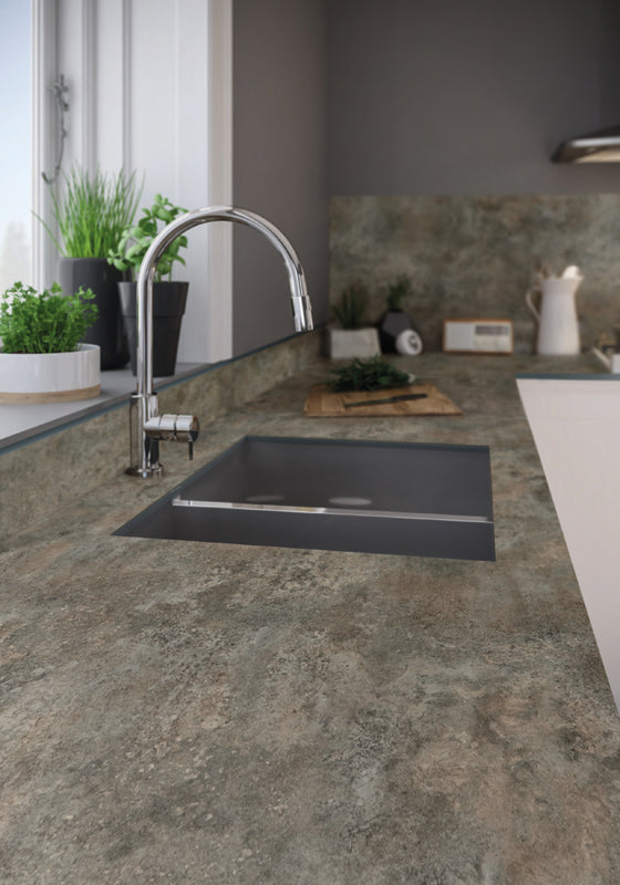 Wilsonart Zenith Caldeira Compact Laminate Kitchen Worktops (Black Core)