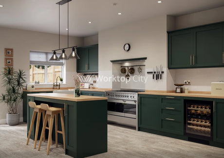 Balmoral Wood Grain ’Skinny’ Shaker Fir Green Ash- Replacement Kitchen Doors SAMPLE PRODUCTS