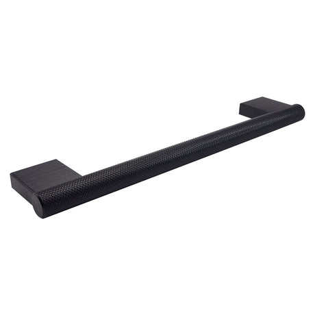 Broxburn Knurled Bar Handle – 192mm Brushed Black Cabinet, Drawer & Cupboard Handle