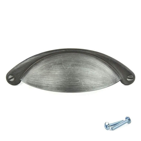 Brushed Iron Drawer Cup Pull Handle – M4TEC Forfar Z3