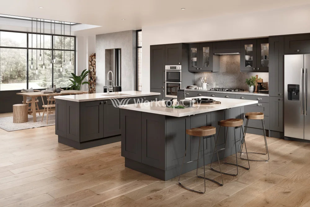 Buckingham Wood Grain Shaker Graphite- Replacement Kitchen Doors SAMPLE PRODUCTS