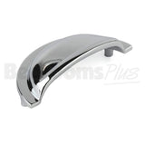 M4TEC Cromarty D8 Chrome Cup Drawer Pull Handle – Polished Cabinet & Cupboard Shell Handle (76mm Centres)