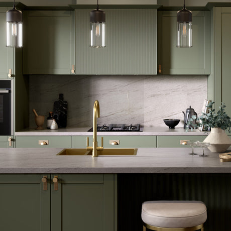 Bushboard Omega Classic Pearl Granite Kitchen Worktops Stone Finish