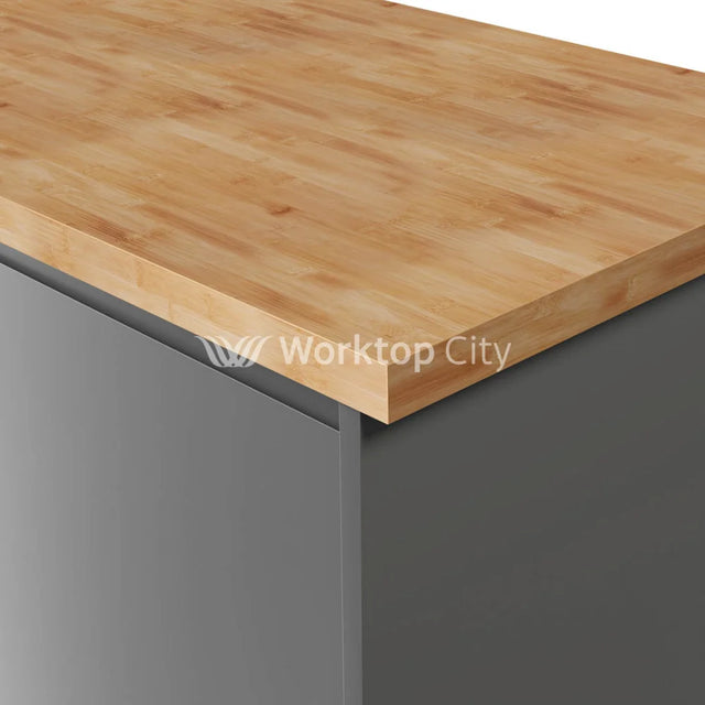 Deterra Solid Caramel Bamboo Real Wood Kitchen Worktops 40Mm (T)