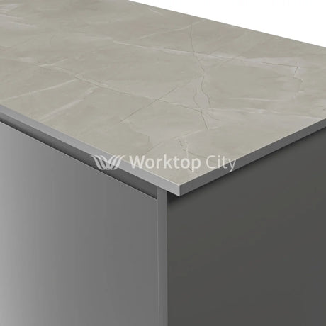 Duropal Compact Worktop S63069CM Cracked Marble Plaster - Grey Core