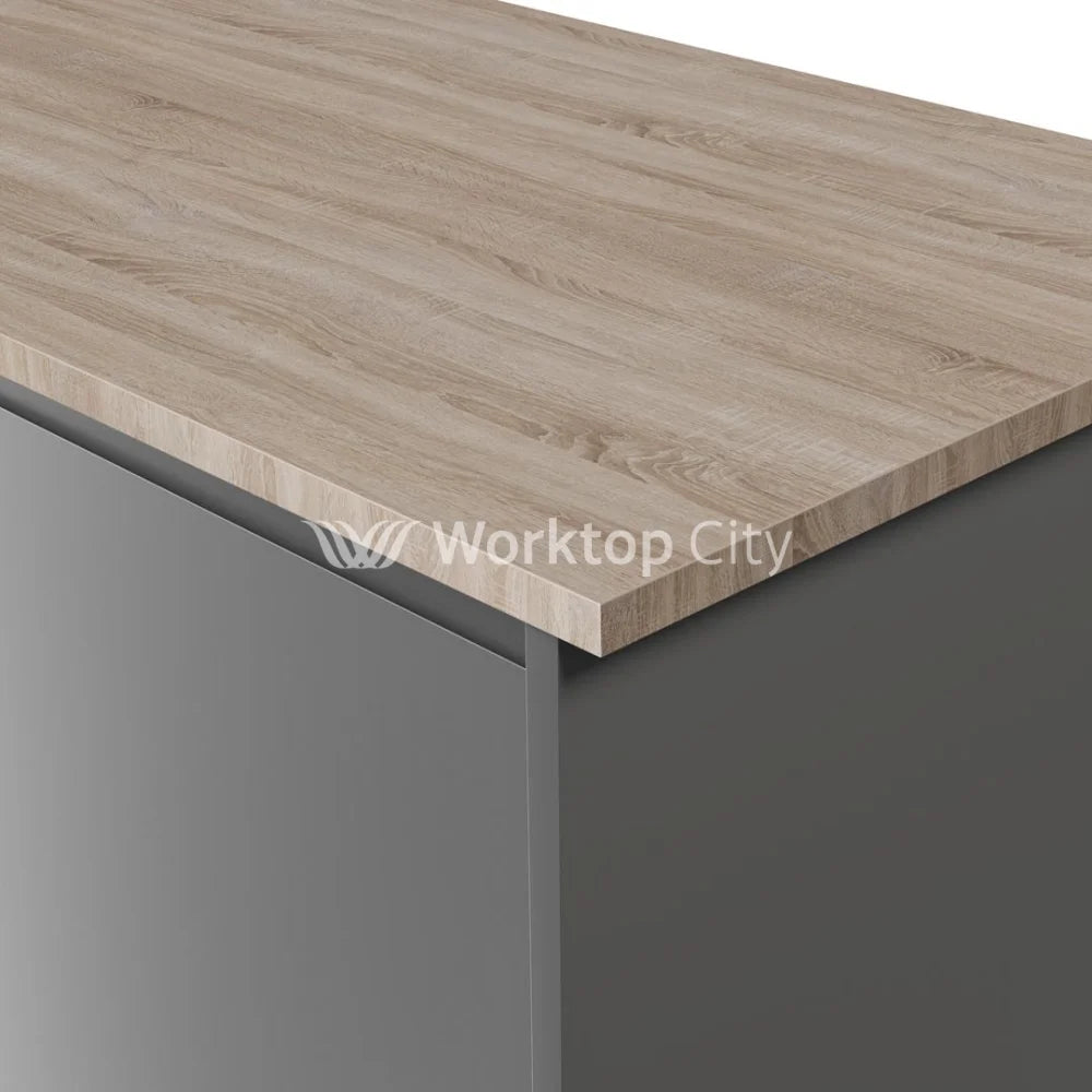 Duropal Kitchen Worktops R20039RT Sonoma Oak Grey - Square Edge - Rustic Wood Finish Square Edge Worktop- 4100mm x
