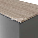 Duropal Kitchen Worktops R20039RT Sonoma Oak Grey - Square Edge - Rustic Wood Finish Square Edge Worktop- 4100mm x