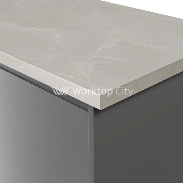 Duropal Kitchen Worktops S63069CA Cracked Marble Plaster - Ceramo Finish 2mtr Worktop - 2050mmx600mmx38mm