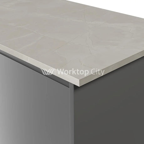 Duropal Kitchen Worktops S63069CA Cracked Marble Plaster - Square Edge - Ceramo Finish Square Edge Worktop - 4100mm x