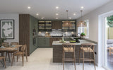 Fenton Painted (Laser Edged) Slab Reed Green- Replacement Kitchen Doors SAMPLE PRODUCTS