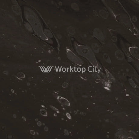 Formica Axiom PP5015 Black Painted Marble Laminate Kitchen Worktops - Satin NDF Finish