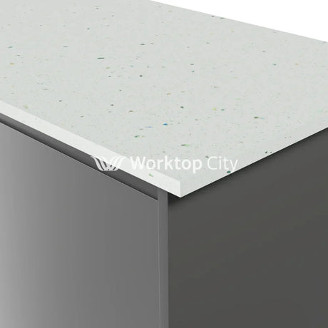 Formica Originals PP7680 Platinum White 22mm Square Edge Laminate Kitchen Worktops - Platinum Etchings Finish