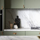 Bushboard Omega Calcutta Marble (Velvet Finish) - Free Sample