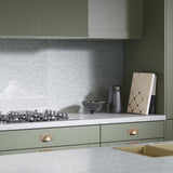 Bushboard Omega Modern Strass Blanc Kitchen Worktops Gloss Finish