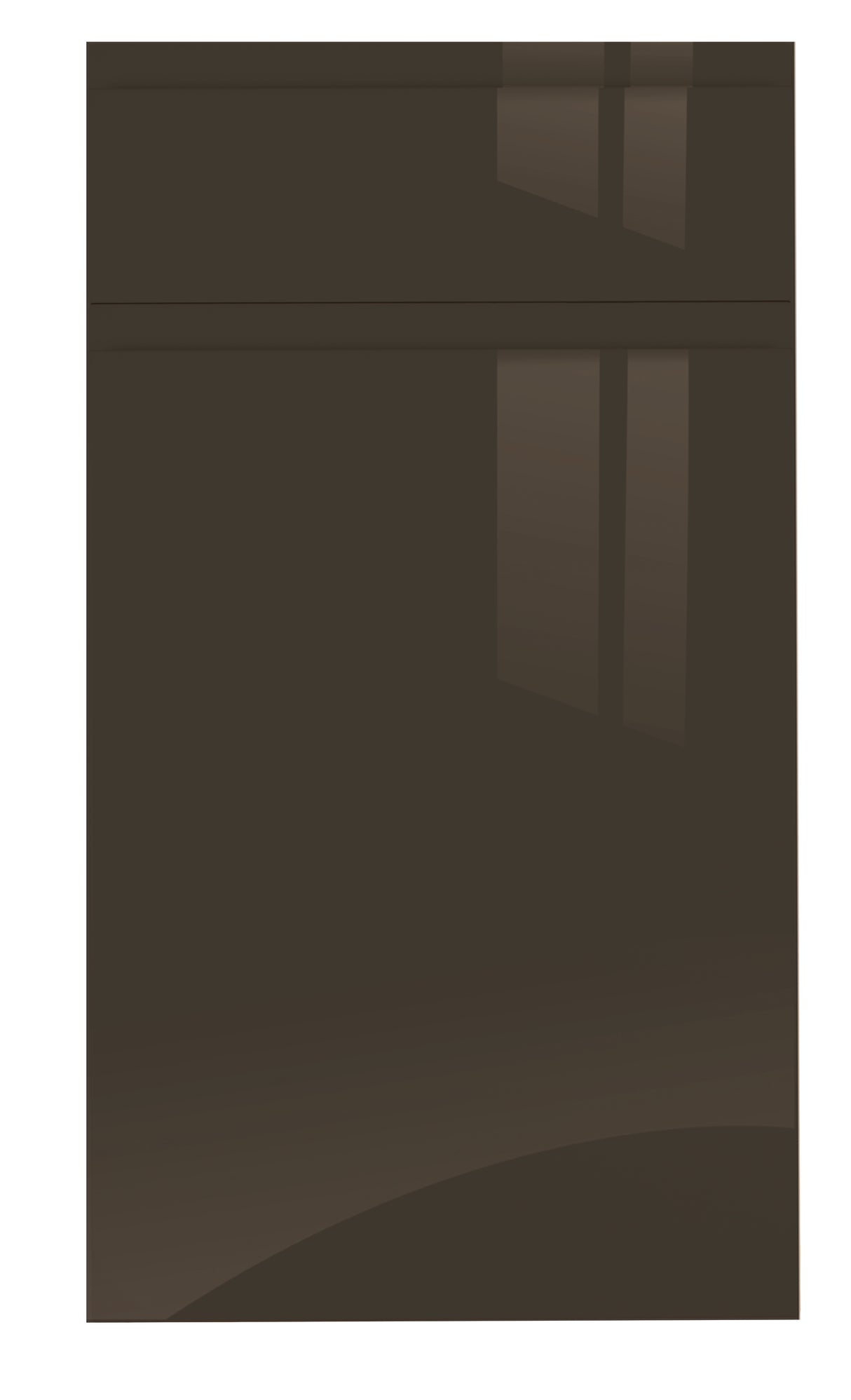JAY Handle Less Graphite Gloss J Pull- Replacement Kitchen Door/Drawer Front (283mm High)