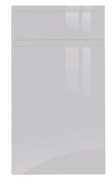 JAY Handle Less Light Grey Gloss J Pull- Replacement Kitchen Doors (End Panel)