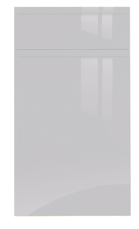 JAY Handle Less Light Grey Gloss J Pull- Replacement Kitchen Drawer Fronts/Oven Filler Panel (110mm High)
