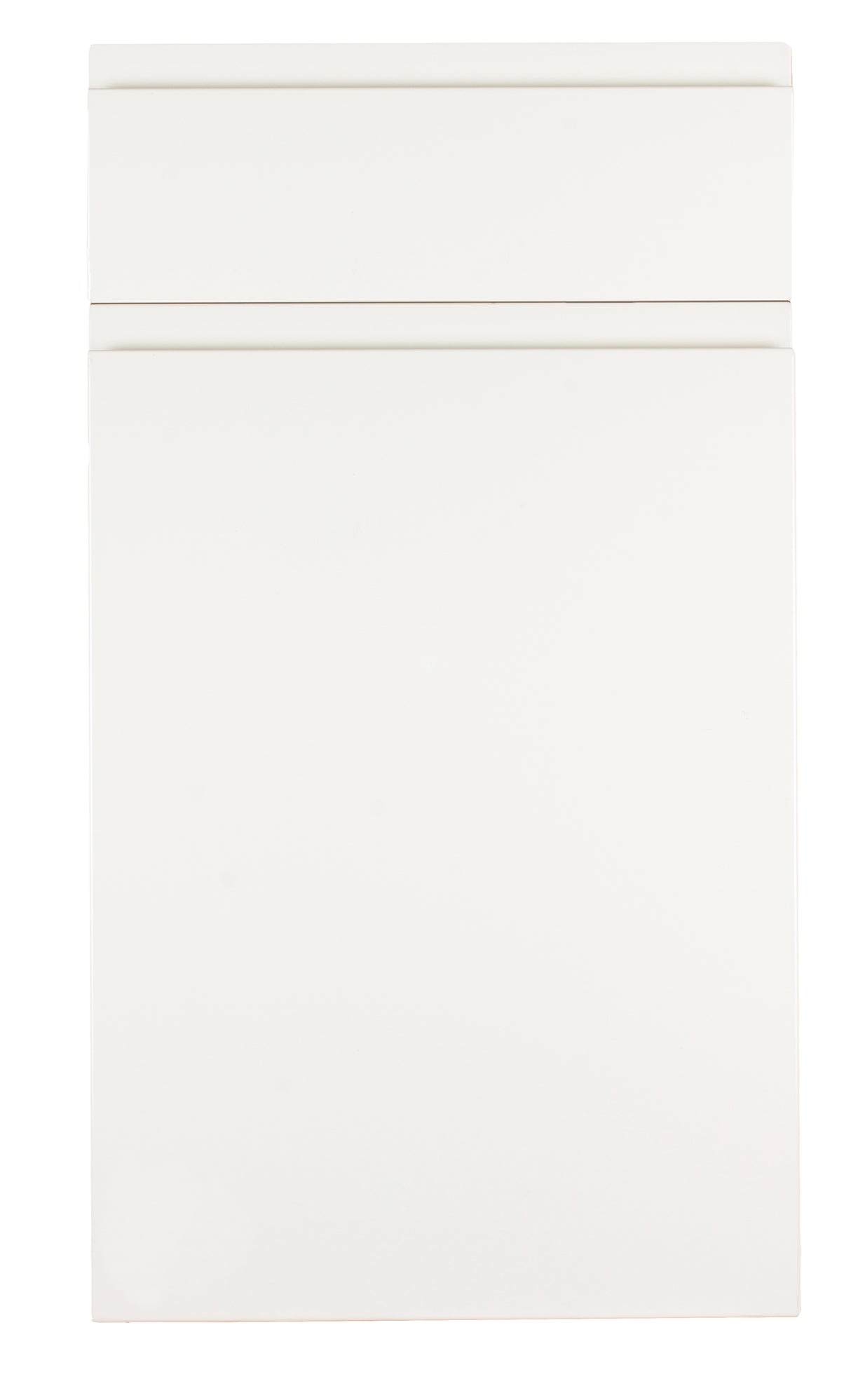 JAY Handle Less White Supermatt J Pull- Replacement Kitchen Doors (End Panel)