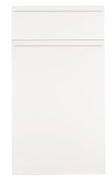 JAY Handle Less White Supermatt J Pull- Replacement Kitchen Doors (End Panel)