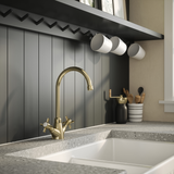 Astini Victoria Kitchen Sink Mono Mixer Tap with Chrome, Brushed Nickel, and Brushed Brass Finishes