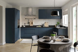 KITCHEN KIT FLATPACK J PULL ULTRA MATT INDIGO BLUE 1000 BASE UNIT BLIND CORNER