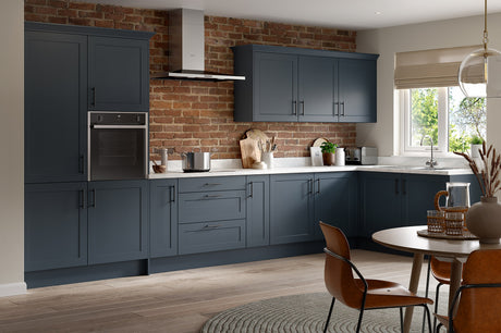 KITCHEN KIT FLATPACK SHAKER ULTRA MATT INDIGO BLUE 500 WALL UNIT BRIDGE