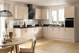 KITCHEN KIT FLATPACK SLAB ULTRA MATT CASHMERE 1000 BASE UNIT BLIND CORNER WITH DUAL HANDED PULL OUT