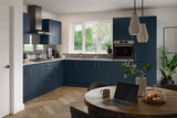 KITCHEN KIT FLATPACK SLAB ULTRA MATT INDIGO BLUE 300 TALL UNIT LARDER