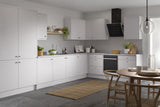 KITCHEN KIT FLATPACK SLAB ULTRA MATT LIGHT GREY 1000 BASE UNIT BLIND CORNER WITH DUAL HANDED PULL OUT