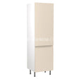 Kitchenkit Flatpack J Pull Super Gloss Cashmere 600 Tall Unit Fridge&Freezer 70/30