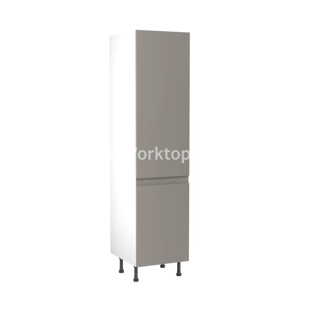 Kitchenkit Flatpack J Pull Super Gloss Dust Grey 500 Tall Unit Larder