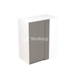 Kitchenkit Flatpack J Pull Super Gloss Dust Grey 600 Wall Unit Blind Corner