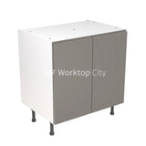 Kitchenkit Flatpack J Pull Super Gloss Dust Grey 800 Base Unit