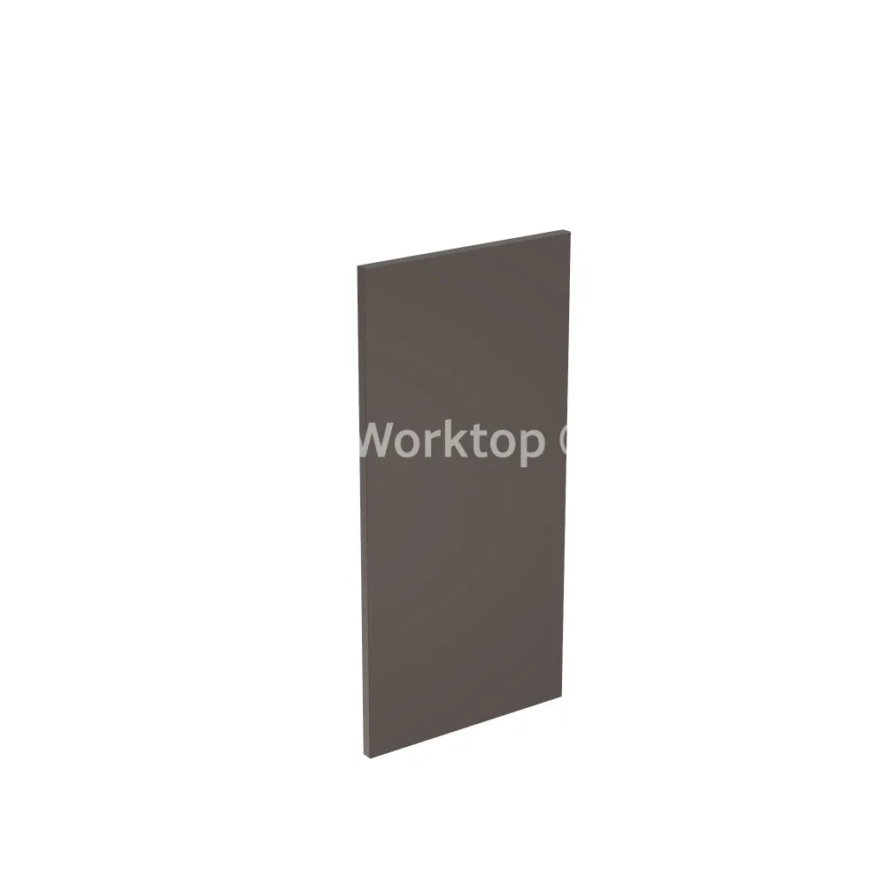 Kitchenkit Flatpack J Pull Super Gloss Graphite 800 Panel Wall End