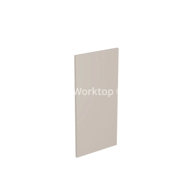 Kitchenkit Flatpack J Pull Super Gloss Light Grey 800 Panel Wall End