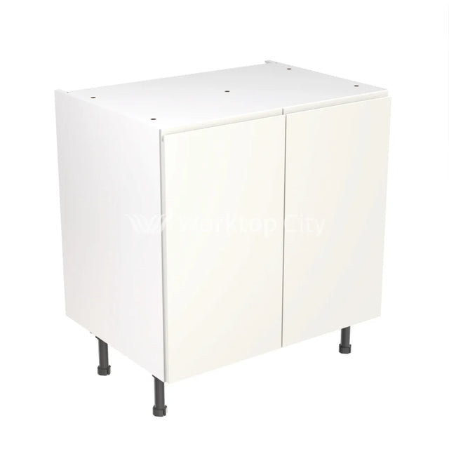 Kitchenkit Flatpack J Pull Super Gloss White 800 Base Unit