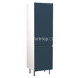 Kitchenkit Flatpack J Pull Ultra Matt Indigo Blue 600 Tall Unit Fridge&Freezer 70/30